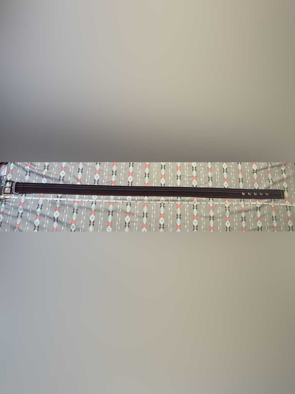 🌀Black Rainbow Stiched Belt - Picture 5 of 6